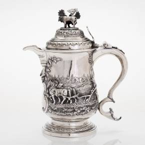 Carafe en argent sterling George III, fabricant John Deacon, Londres, 1772.