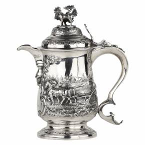 Carafe en argent sterling George III, fabricant John Deacon, Londres, 1772.