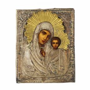 Icon of Our Lady of Kazan. Russia. The turn of the 19th and 20th centuries. 