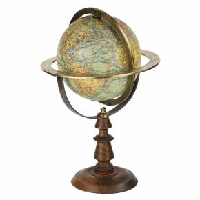 Antique globe. J. Forest. France. Turn of the 19th-20th centuries. 