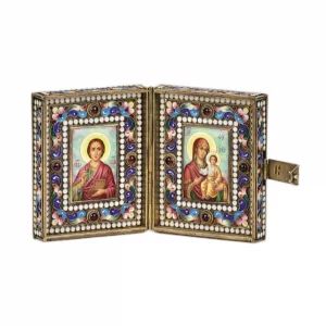  Icons "Theotokos and St. Pantelemon"