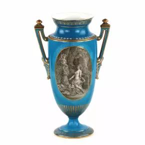 Vase peint. Manufacture imperiale de porcelaine 1881-1894 