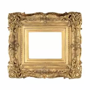 Wooden frame in Louis XV style.