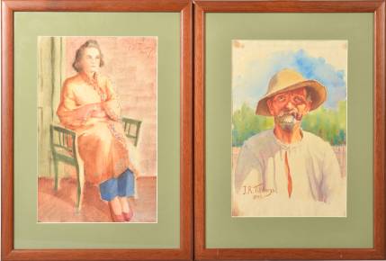 Peinture Portraits de parents par Jans Roberts Tilbergs 