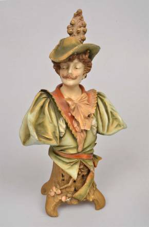 Figurine en porcelaine Buste masculin 
