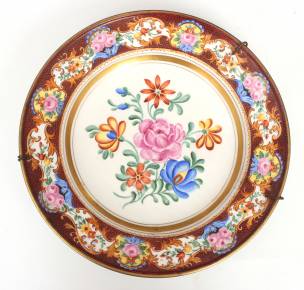 Assiette décorative en porcelaine 