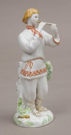 Porcelain figurineЛель (Юноша с дудочкой)