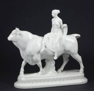 Figurine en porcelaine KPM L&39;Enlèvement d&39;Europal 