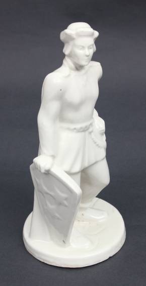 Figurine en porcelaine Lacplesis 
