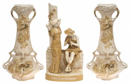 Ensemble de vases de style Art Nouveau (3 pcs.) 
