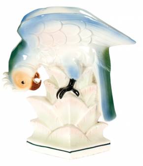 Porcelāna figūriņa-vāze Papagailis 
