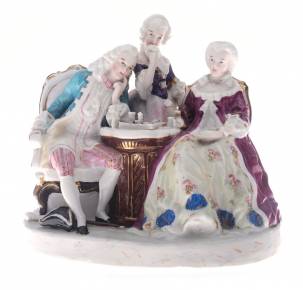 Porcelain figure Chess game