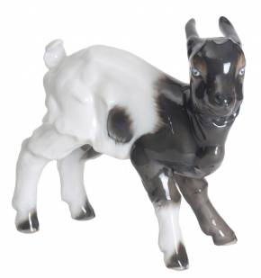 Figurine en porcelaine Chèvre 