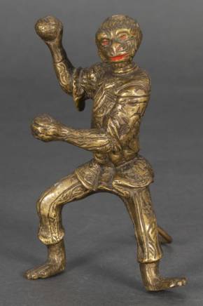 Bronze figure `Sun wukong Monkey king`
