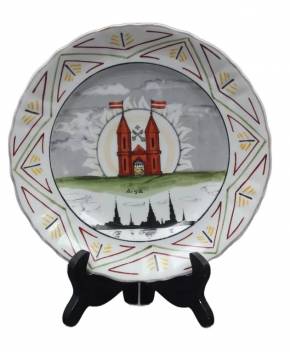 Dekoratīvais porcelāna šķīvis Rīga 
