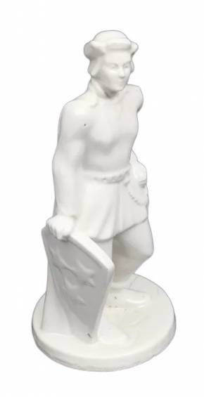 Porcelain figure Lacplesis
