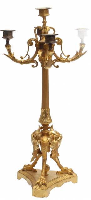 Gilt bronze candlestick