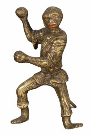 Figurine en bronze `Sun Wukong Roi Singe` 