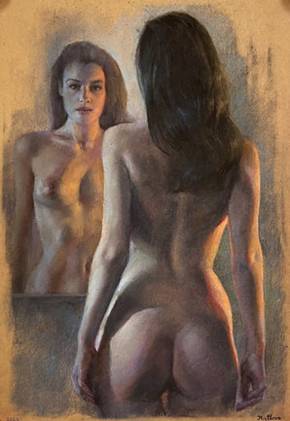 Kirillova Julia, Nude Pastel Painting, 21st Century.