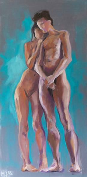 Jung Axel, Nude Painting, Oil on Canvas, 21st Century