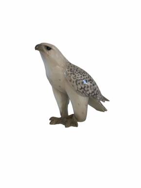 Le faucon islandais est une superbe figurine d&39;oiseau fabriquée par Royal Copenhagen, portant le numéro 263 ou 052, célèbre pour sa représentation élégante et réaliste de ce magnifique oiseau de proie. Mesurant 22 cm de haut et 37 cm de large, cet