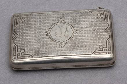 Silver cigarette holder